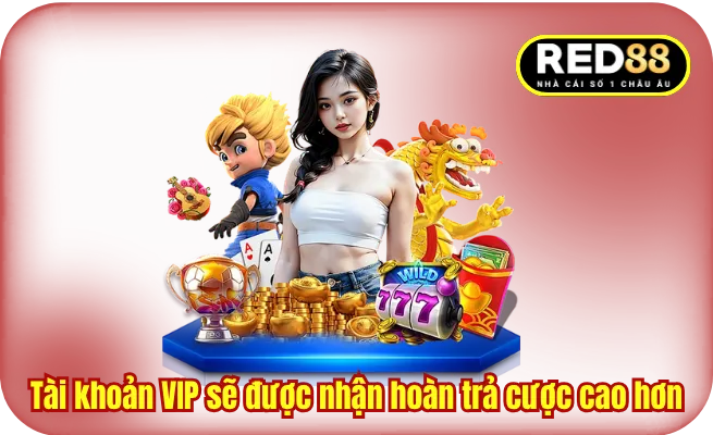 Tài khoản VIP sẽ được nhận hoàn trả cược cao hơn